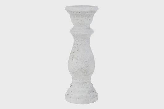 Amalfi Presly Ceramic Candle Holder White Medium 31.5cm