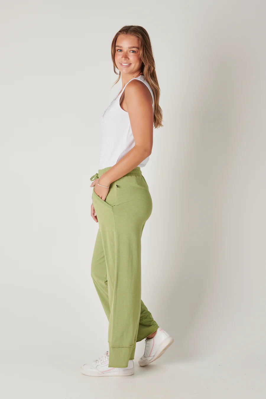 One Ten Willow: Wide Leg Track Pant - Green – {noun} a place for things
