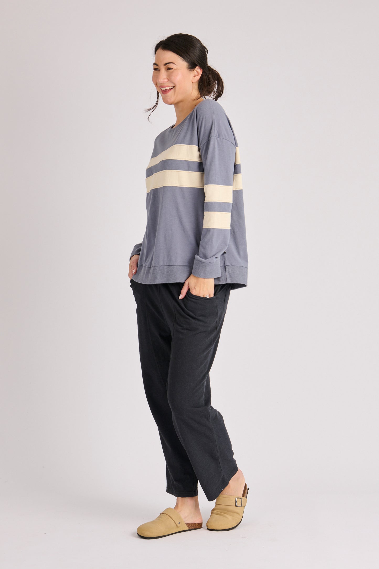 onetenwillow Panel Stripe Tee