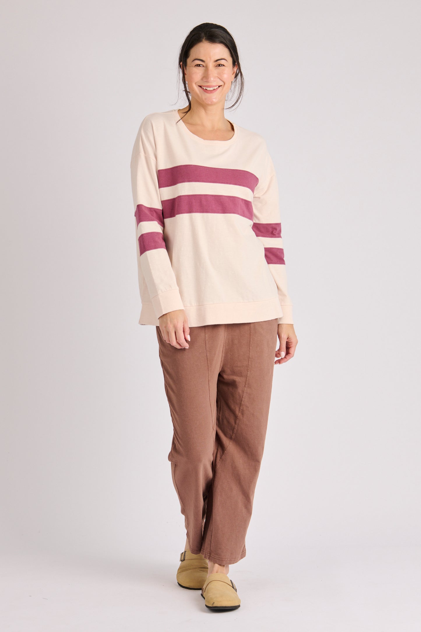 onetenwillow Panel Stripe Tee
