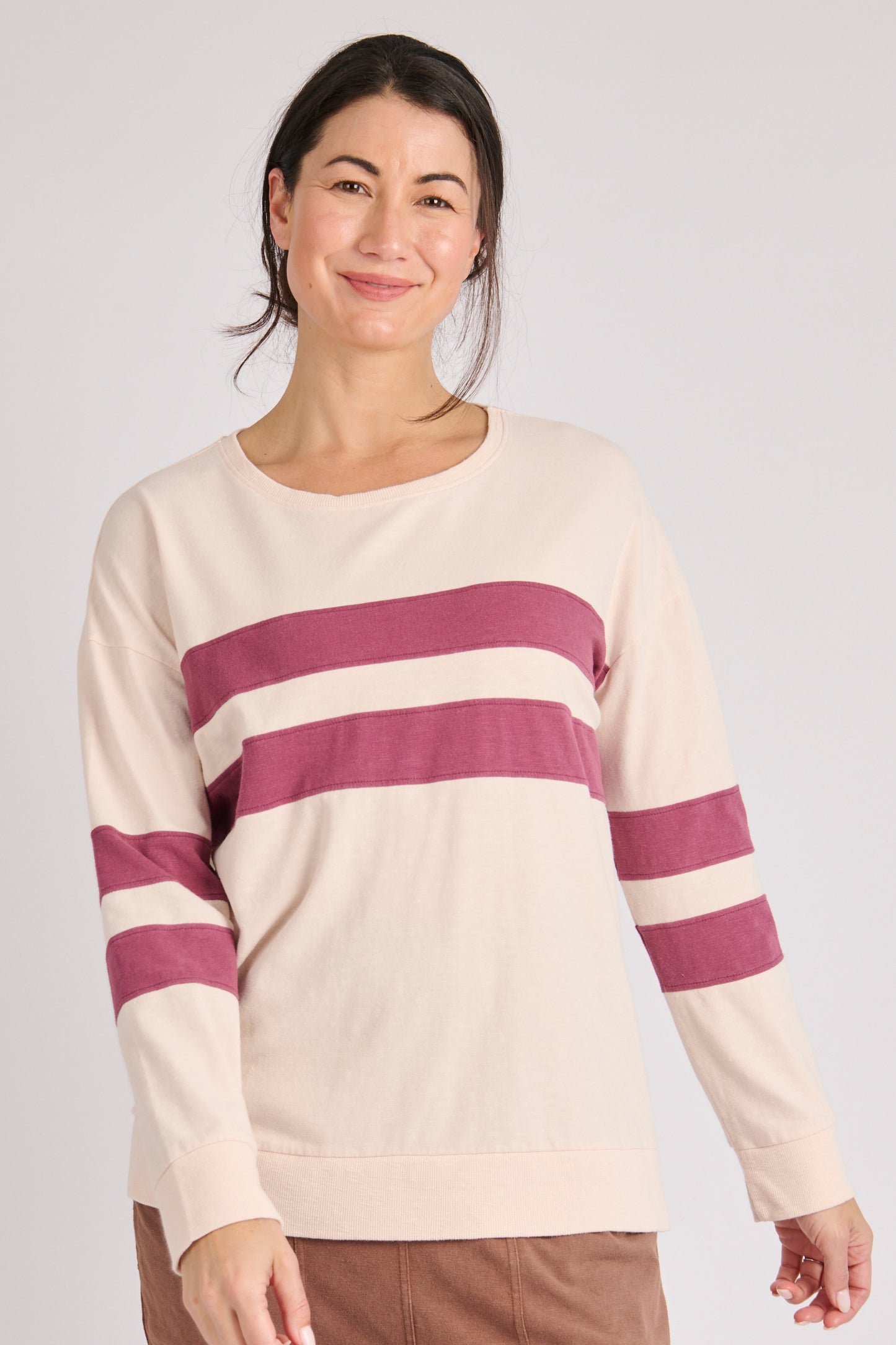 onetenwillow Panel Stripe Tee