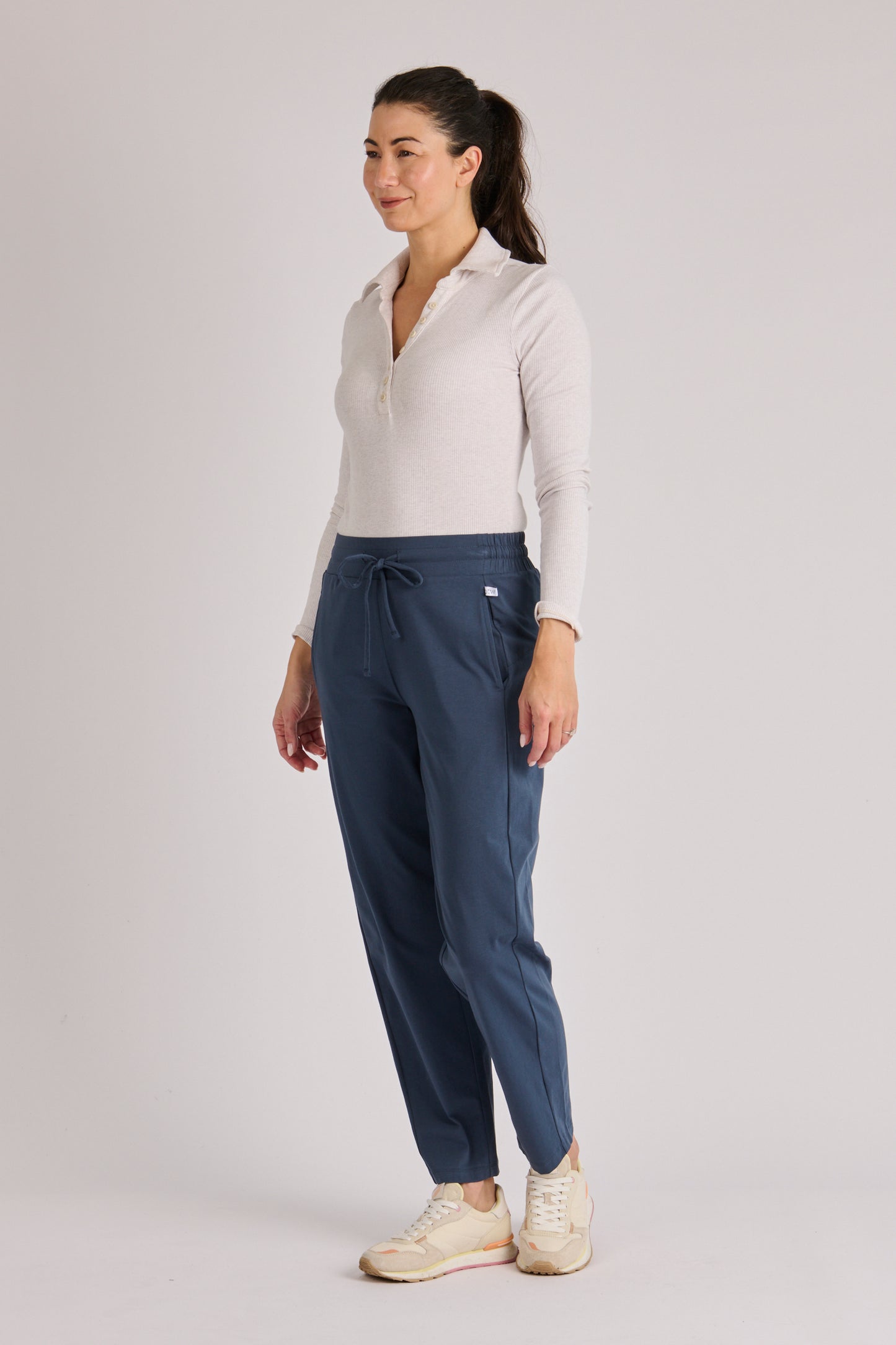 onetenwillow Panel Detail Pant - Dark Navy