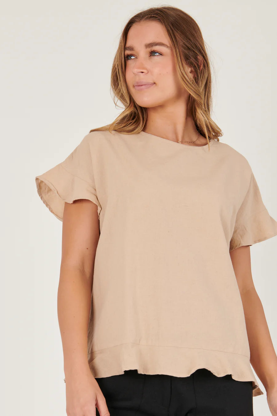 One Ten Willow Button Back Top