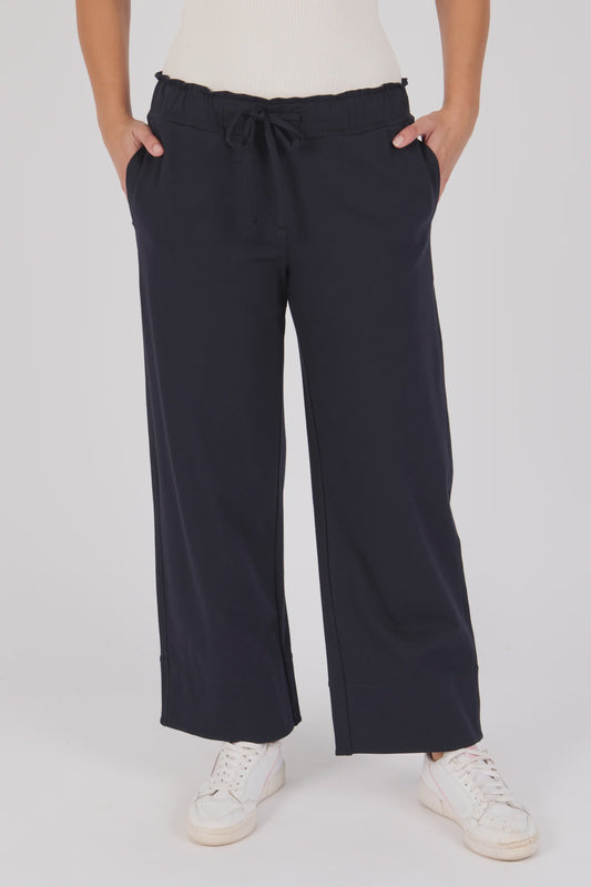 One Ten Willow Cuff Detail Pant Blue Graphite