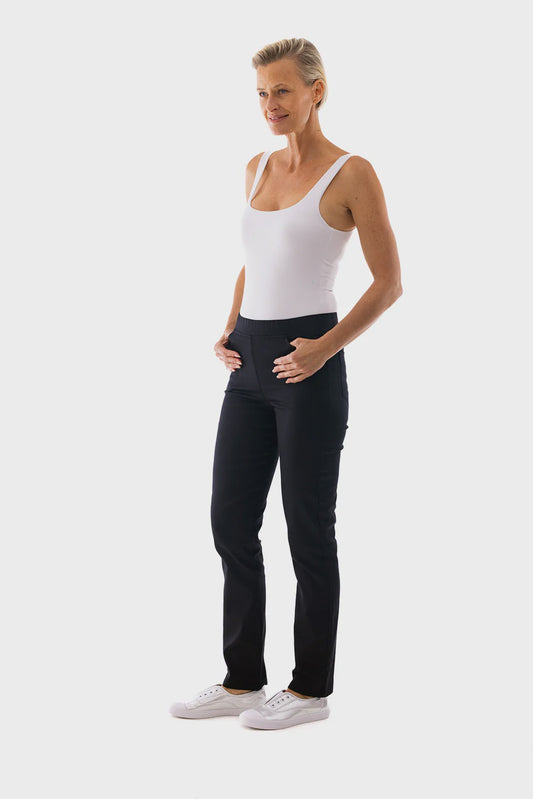 Cafe Latte Wider Leg Pull-on Pant