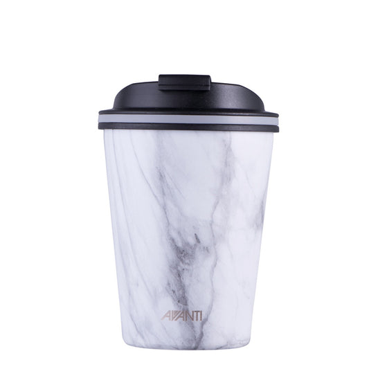 Avanti Double Wall Stainless Steel Insulated GoCup - 236mL - White Marble