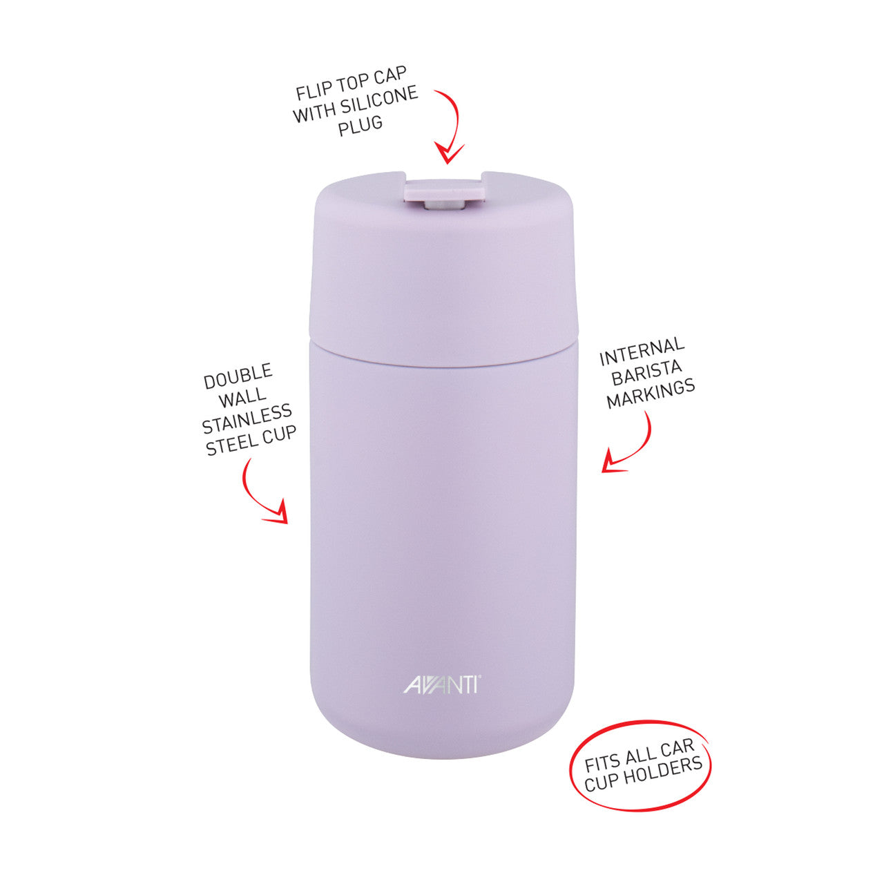 Avanti Brew Insulated Travel Cup 400ml
