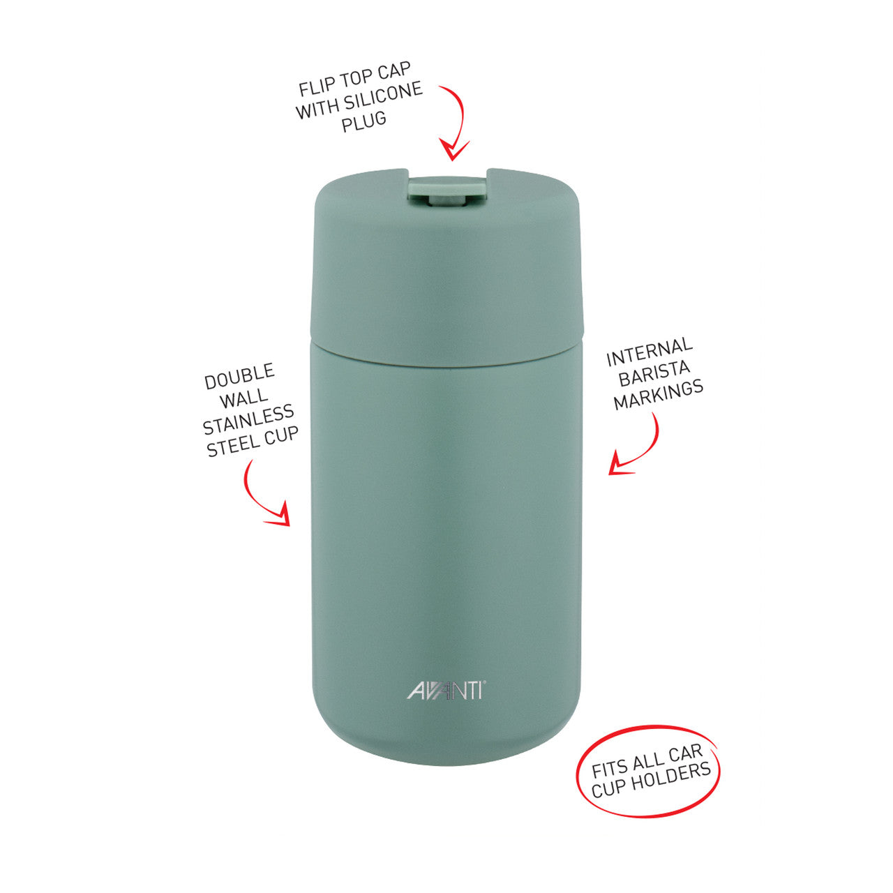 Avanti Brew Insulated Travel Cup 400ml