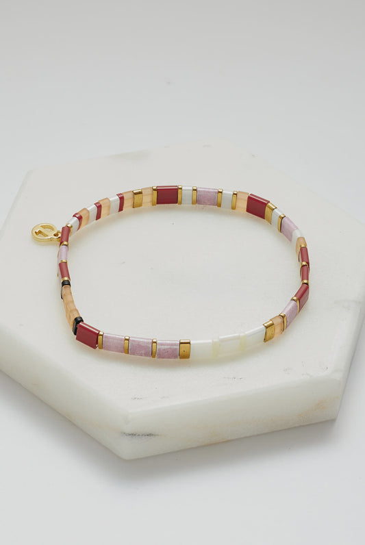 Zafino Tile Bracelet - Rouge