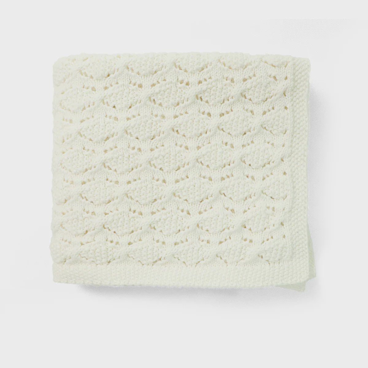 di LUSSO Bailey Hug Ivory Blanket