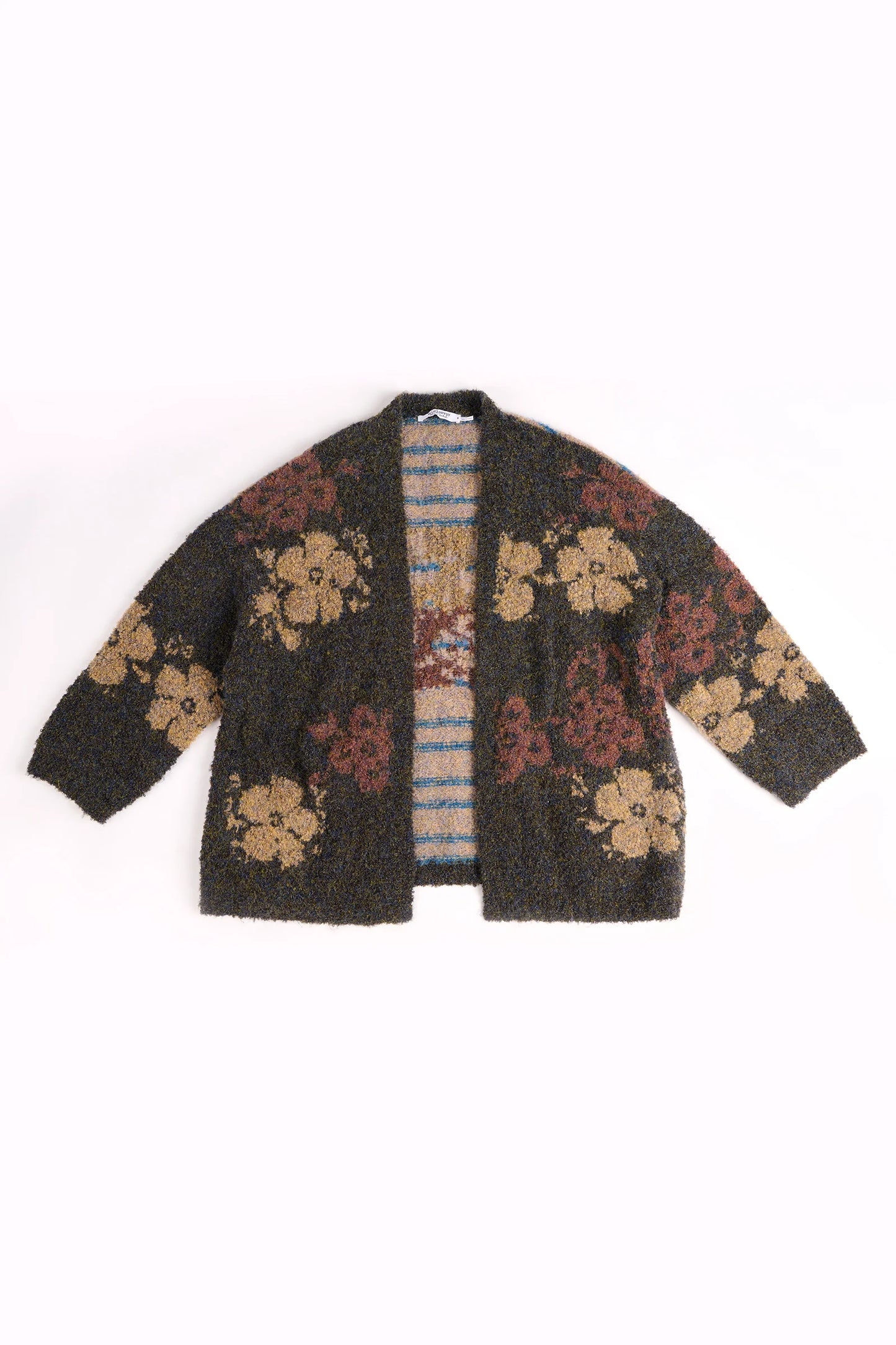 Ellis & Dewey Slouch Cardigan Earth Floral