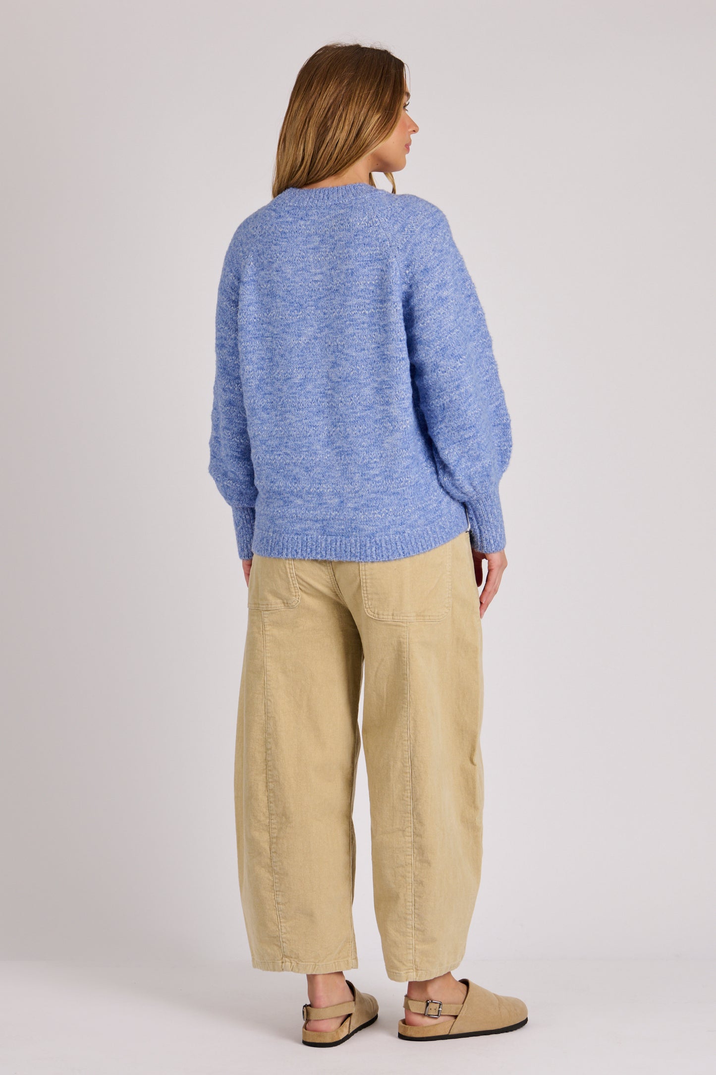 Ellis & Dewey Bishop Sleeve Jumper - Blue