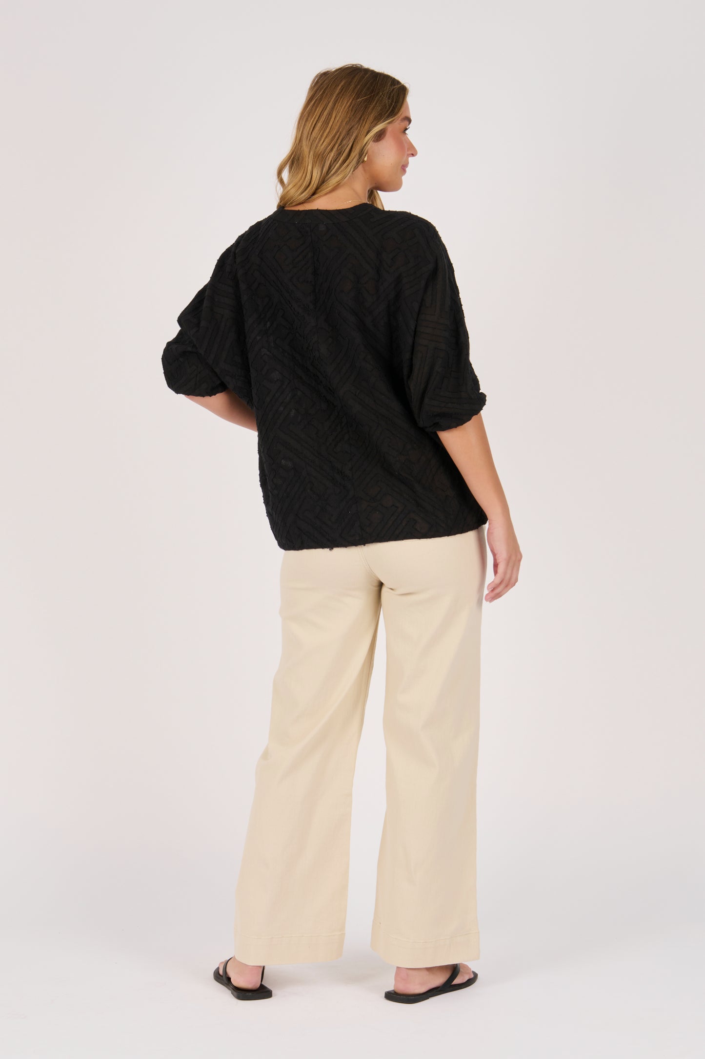 Ellis & Dewey Batwing Shirt -Black