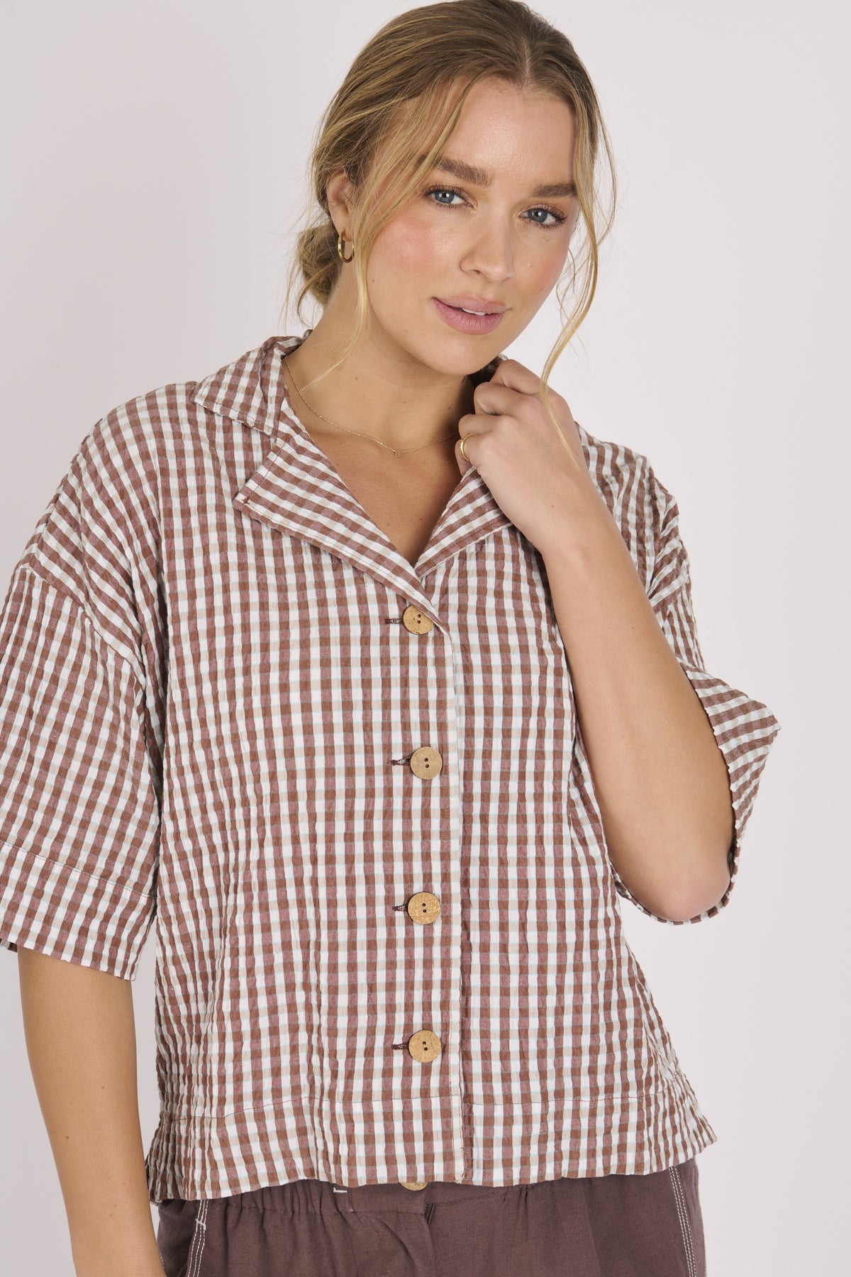 Ellis & Dewey Button Through Relaxed Shirt