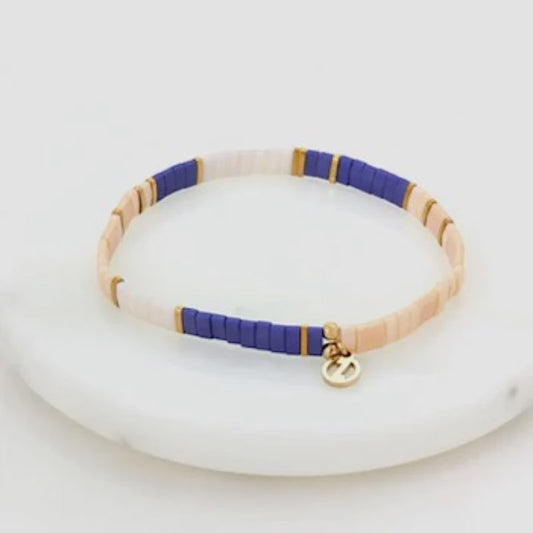 Zafino Tile Bracelet - Pacific/Gold