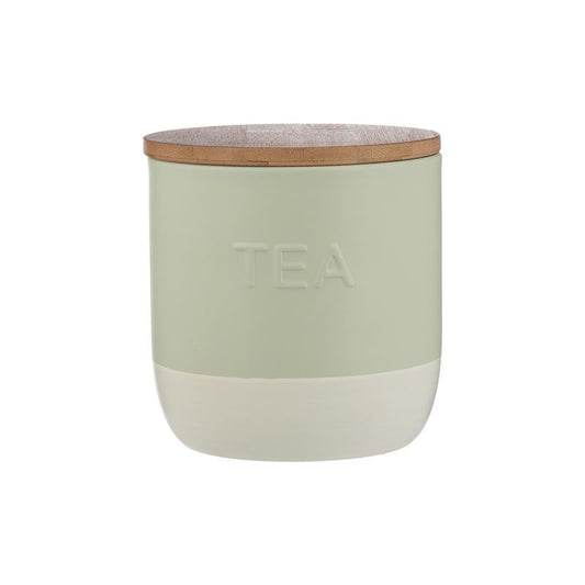 Typhoon Oben Tea Storage With Tea Bag Tongs Green