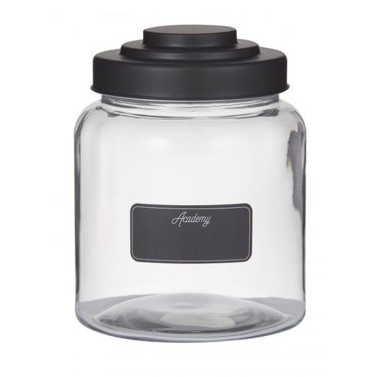 Academy Glass Display Jar With Blackboard 2.6L