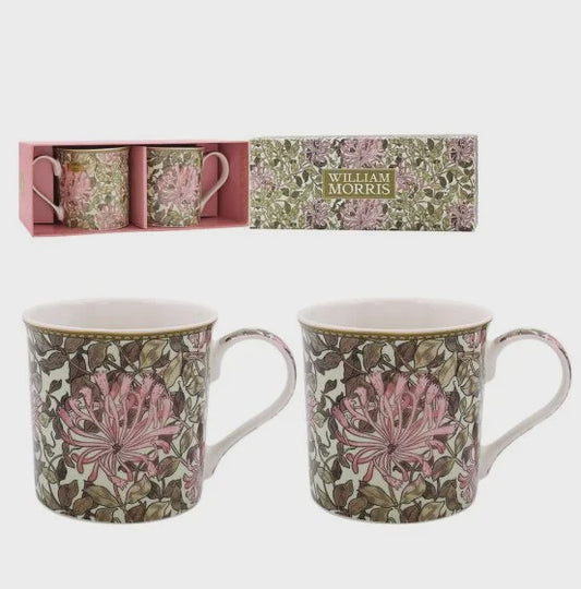 William Morris Honeysuckle Mug Set of 2