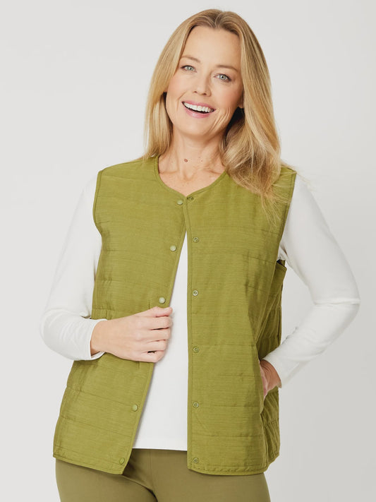 Cordelia St Puffer Vest - Moss