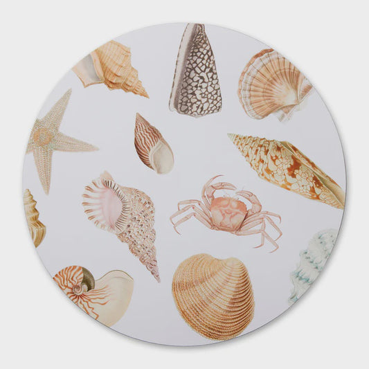 Madras Link Shell Collection Set/4 Round Placemats