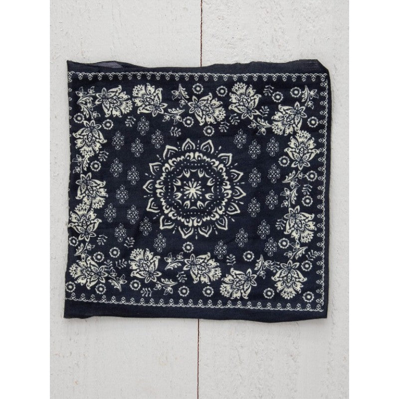 Natural Life Half Boho Bandeau - Black Cream Mandala