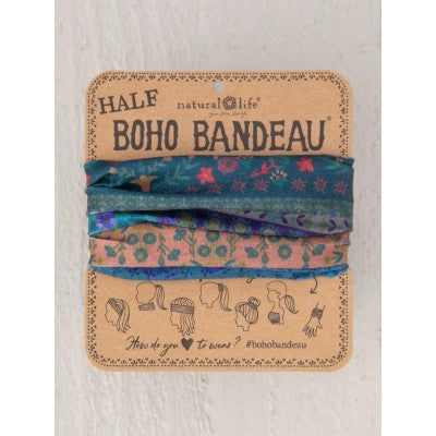 Natural Life Boho Bandeau Half Folk Floral Border