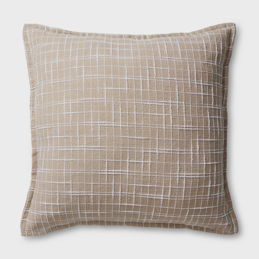 Madras Link Olsen White Check Cushion