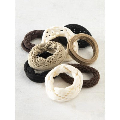 Natural Life On The Run Set/8 Hair Ties