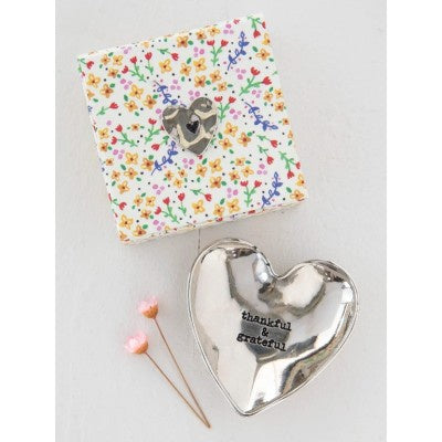 Natural Life Silver Little Love Bowl - Thankful