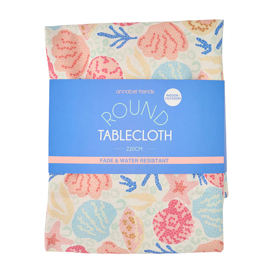 Annabel Trends Shelly Beach Round Tablecloth