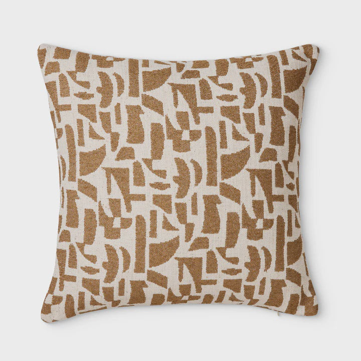 Madras Link Metro Jacquard Cushion - Toffee