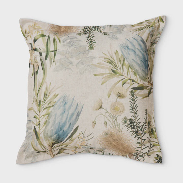 Madras Link Native Garden Blue Cushion