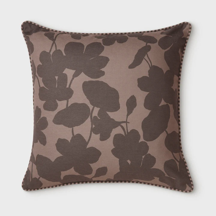 Madras Link Lilith Coffee Reversible Cushion