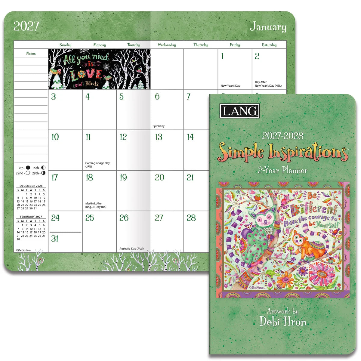 LANG 2-Year Pocket Planner 2027-2028