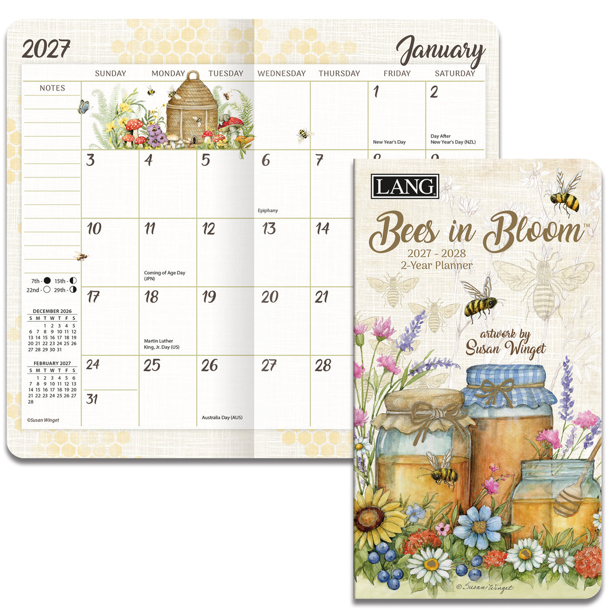 LANG 2-Year Pocket Planner 2027-2028