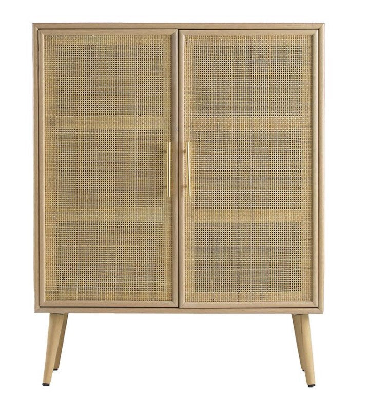 Phil Bee 2 Door Rattan Cabinet