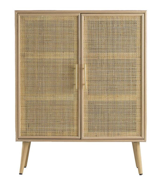 Phil Bee 2 Door Rattan Cabinet
