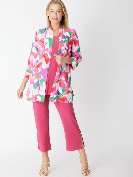 Cordelia St Tropical Long Line Digital Jacket