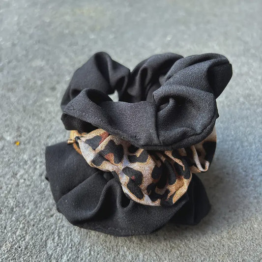 Angels Whisper Leopard Scrunchie Trio Pack