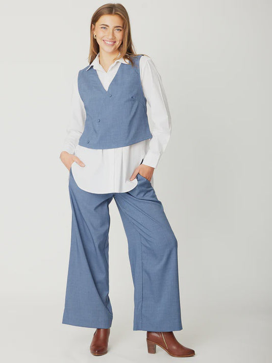 Luna Sky Denim Vest