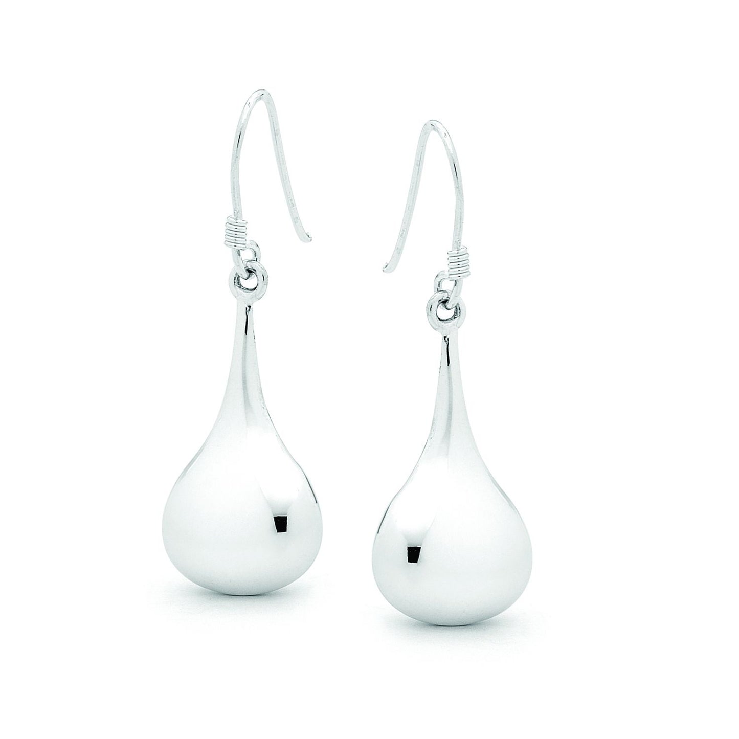 BD Sterling Silver Medium Teardrop Earrings