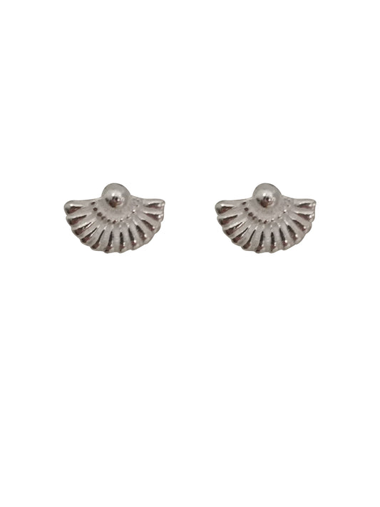 BD Sterling Silver Fan Studs