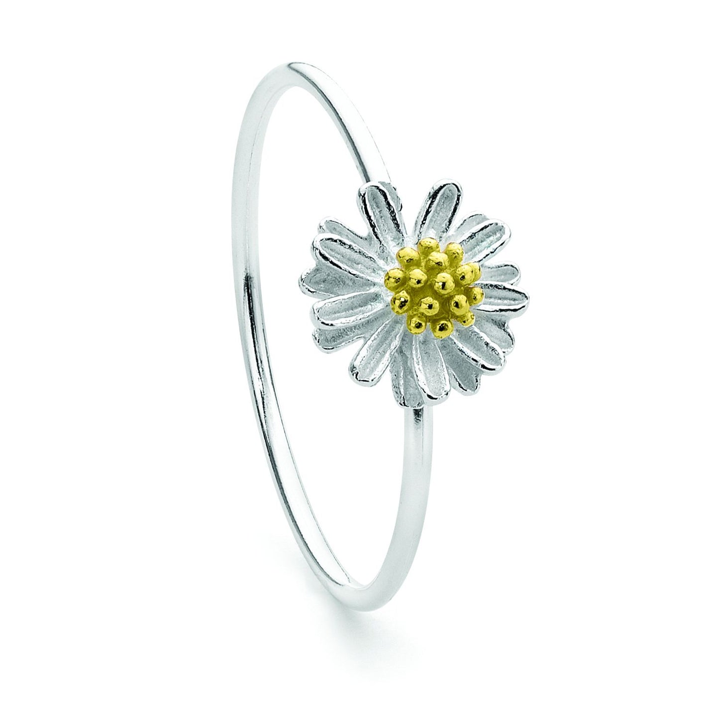 BD Sterling Silver & Gold Plated Chamomile Ring