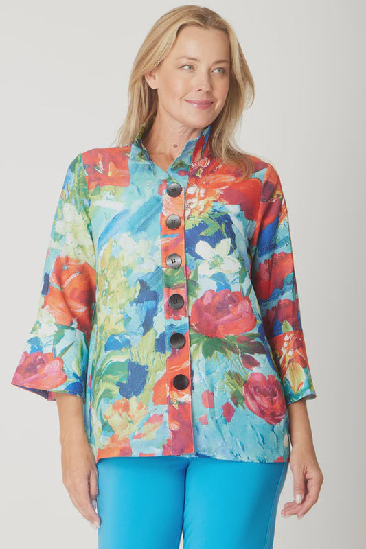 Cordelia St Summer Brights 3/4 Shirt Multi Colour