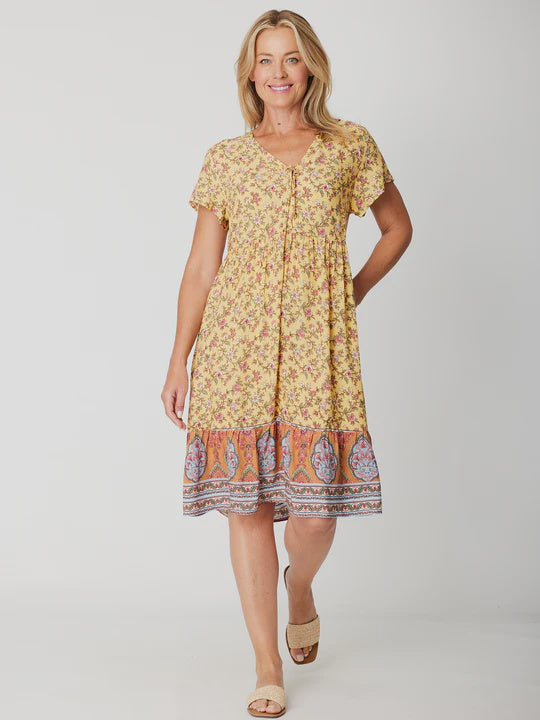 Cordelia St Summer Sun Dress Lemon
