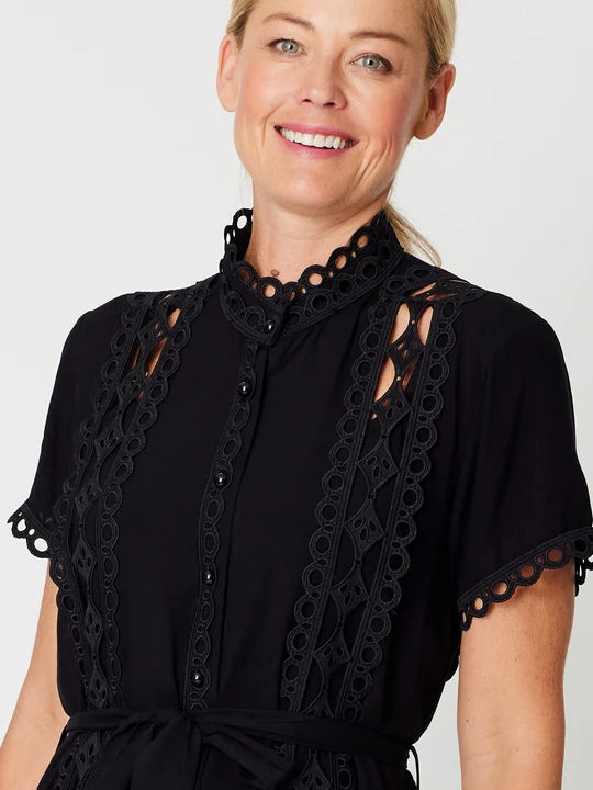 Luna Sky Lace Panel Dress