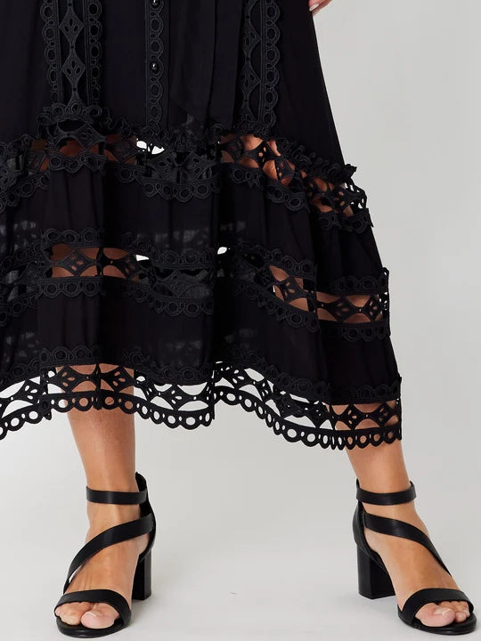 Luna Sky Lace Panel Dress
