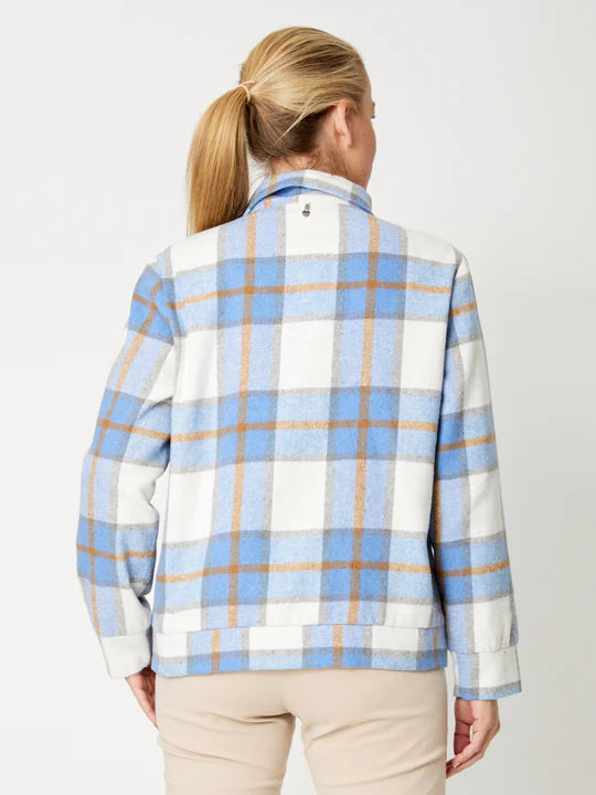 Luna Sky Check Jacket - Blue