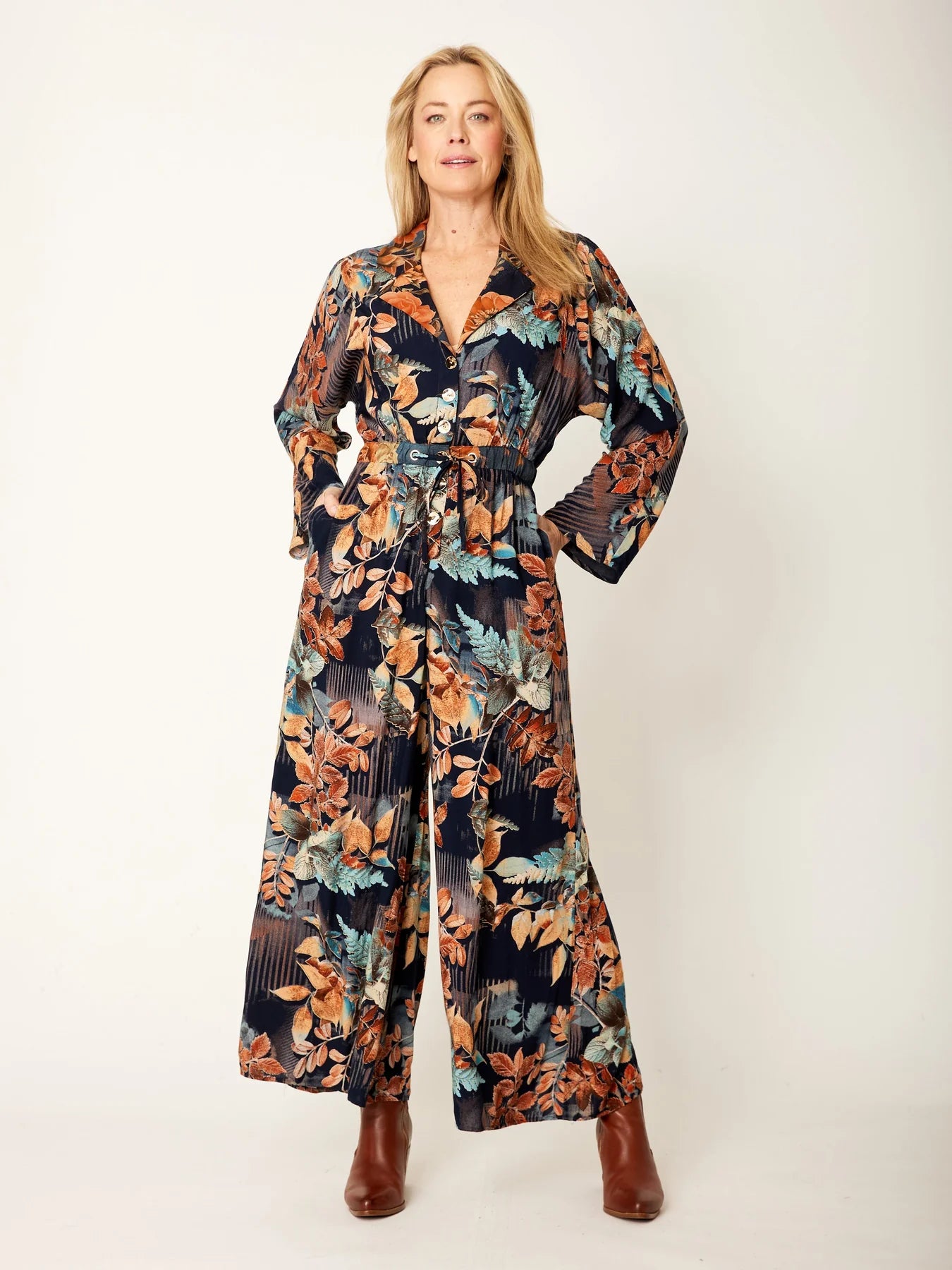 Cordelia St Floral Patch Jumpsuit