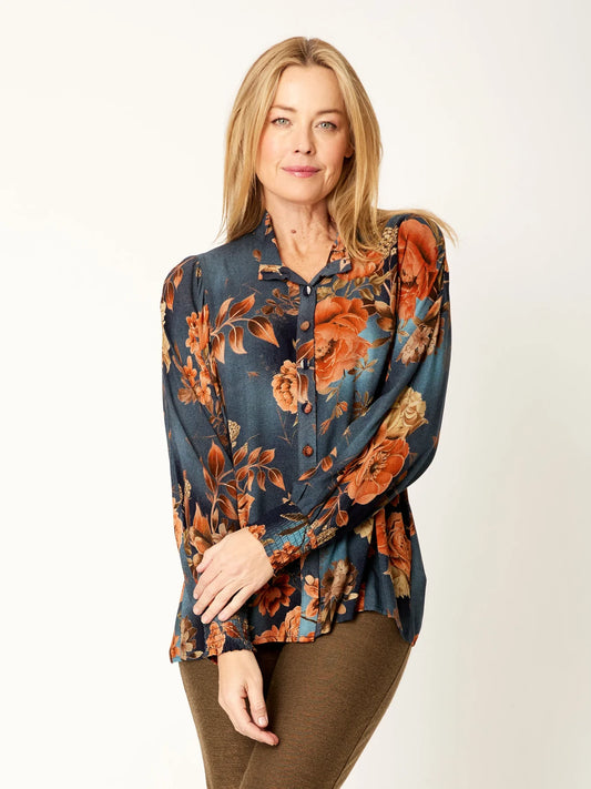 Cordelia St Floral Patch Shirt